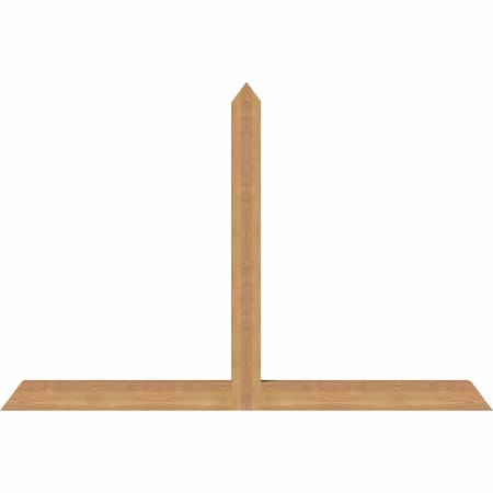 Ekena Millwork Portland Timber Gable Bracket, Western Red Cedar, 60"W x 40"H x 3 1/2"D x 3 1/2"F, 16/12 Pitch GBW060X40X0404POR00SWR